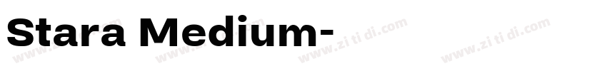 Stara Medium字体转换